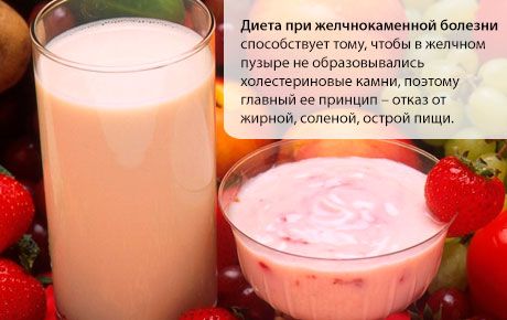 Diéta pri žlčových kameňoch