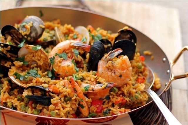 47. Paella s morskými plodmi, Španielsko